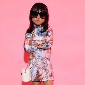 Mini Stormy Weather Mini Dress - Multi Color